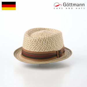 Gottmann カンカン帽 ポークパイハット ストローハット 春 夏 メンズ レディース 大きいサイズ ブランド ゴットマン Porkpie Paperhat（