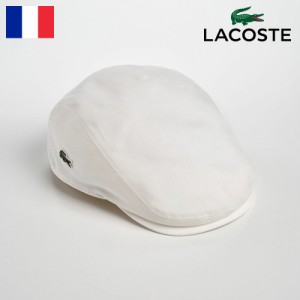 LACOSTE ラコステ ハンチング帽 キャップ 春 夏 秋 冬 帽子 CAP メンズ レディース 鳥打帽 キャスケット帽 薄手生地 シンプル サイズ調節