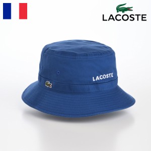 LACOSTE バケットハット 帽子 メンズ レディース 春 夏 サファリハット カジュアル ワニロゴ サイズ調整 クラッシャブル アウトドア タウ