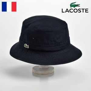 LACOSTE バケットハット 帽子 メンズ レディース 春 夏 秋 冬 サファリハット カジュアル シンプル ロゴ 折りたためる アウトドア ユニセ