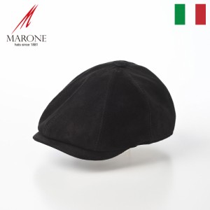 MARONE レザーキャスケット帽 ハンチング帽 メンズ 秋 冬 帽子 本革 キャップ CAP キャスハンチング ニュースボーイキャップ 大きいサイ
