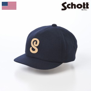 Schott ショット 帽子 ベースボールキャップ cap 秋 冬 メンズ レディース ユニセックス ファッション小物 アクセサリー おしゃれ ブラン