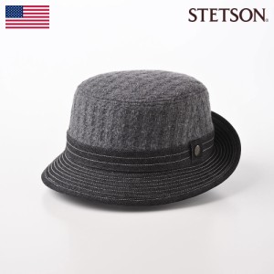 STETSON ステットソン バケットハット サファリハット 帽子 ブランド メンズ 紳士帽 秋 冬 大きいサイズ カジュアル 異素材 フェルト お