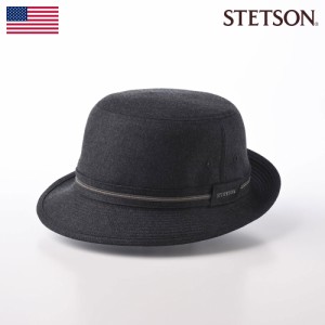 ステットソン 帽子 アルペンハット つば短 トリルビー メンズ 紳士 秋 冬 ブランド カジュアル 普段使い サイズ調整 おしゃれ シンプル 
