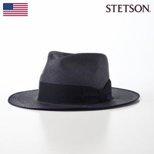 STETSON ステットソン パナマハット 中折れハット メンズ 帽子 パナマ帽 本パナマ 春 夏 ハイクラウン 太リボン スベリアジャスター付 カ