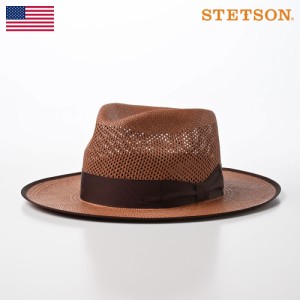 STETSON パナマ帽子 パナマハット メンズ 中折れハット 春 夏 透かし編み 涼しい つば広 サイズ調整 アメリカブランド 送料無料 ギフト 