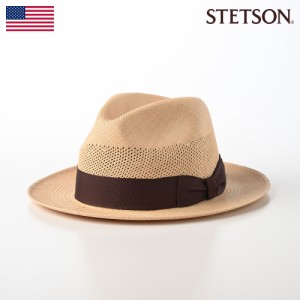 STETSON パナマハット パナマ帽 中折れハット メンズ 帽子 本パナマ 春 夏 透かし編み 涼しい サイズ調整可 カジュアル フォーマル おし