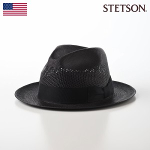 STETSON パナマハット パナマ帽 中折れハット メンズ 帽子 本パナマ 春 夏 透かし編み 涼しい サイズ調整可 カジュアル フォーマル おし