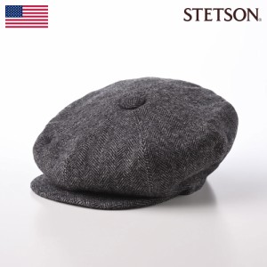 ステットソン 帽子 キャスケット 大判 ビッグシルエット メンズ レディース 紳士 秋 冬 ブランド キャップ CAP サイズ調整 カジュアル お