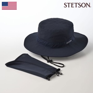 STETSON サファリハット 帽子 日除け あご紐付き メンズ レディース 春 夏 秋 冬 紫外線 UV 熱中症対策 シンプル おしゃれ 外仕事 アウト