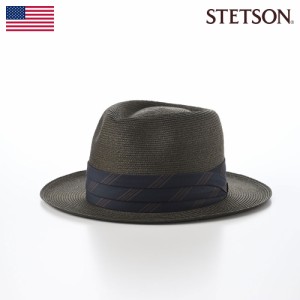 STETSON 帽子 中折れハット ストローハット メンズ レディース 春 夏 麦わら帽 ブランド 大きいサイズ シンプル カジュアル おしゃれ フ