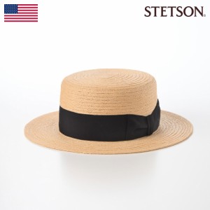 STETSON 帽子 カンカン帽 ストローハット メンズ レディース 春 夏 麦わら帽 ブランド 大きいサイズ シンプル カジュアル おしゃれ ファ