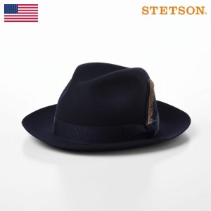 STETSON ステットソン 帽子 フェルトハット メンズ 秋 冬 中折れハット フェドラハット 大きいサイズ 羽飾り付き レディース 紳士帽 ソフ