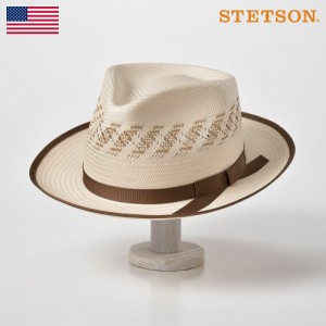 STETSON ステットソン 透かし編み ストローハット 麦わら帽子 メンズ 春夏 中折れ帽 中折れハット 紳士帽 ペーパーハット 送料無料 ギフ