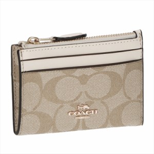 コーチ COACH コインケース 88208 Light Khaki Chalk レザー