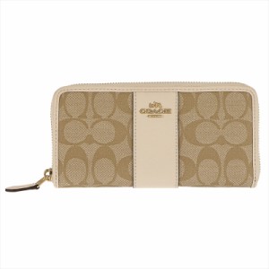 コーチ COACH 長財布 54630 Light Khaki Chalk PVC