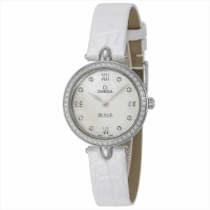 オメガ OMEGA 腕時計 レディース De Ville Prestige Dewdrop デ・ヴィル プレステージ デュードロップ ホワイトパール 424.18.27.60.55.0