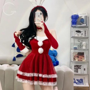 レディースクリスマスドレス パフォーマンス服 ナイトクラブパフォーマンススーツ