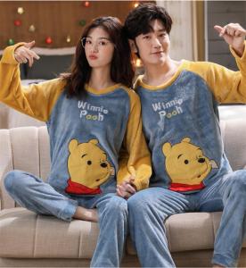 ペア　ナイトウェア　プーさん ペア販売】ディズニー くまのプーさん ペアパジャマ ペアルック