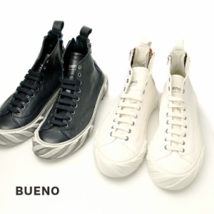 【編集中】【2021AW】bueno ブエノ メンズ  レザースニーカー レースアップ クロコ ミドル丈 本革 モード ブラック ブラウン（bueno8905v