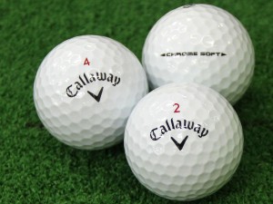 ABランク キャロウェイ Callaway CHROME SOFT ホワイト 2018年モデル 20個 球手箱 ロストボール