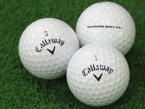 ABランク キャロウェイ Callaway CHROME SOFT X ホワイト 2018年モデル 20個 球手箱 ロストボール