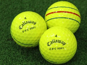 ABランク キャロウェイ Callaway ERC SOFT イエロー 2019年モデル 30個 球手箱 ロストボール