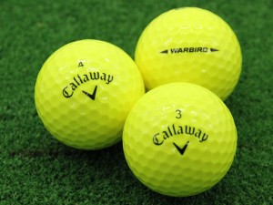 ABランク キャロウェイ Callaway WARBIRD イエロー 2021年モデル 20個 球手箱 ロストボール