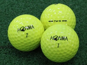 ABランク ホンマ HONMA TW-S イエロー 2019年モデル 20個 球手箱 ロストボール