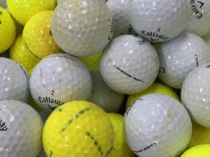 Bランク キャロウェイ Callaway CHROME SOFT シリーズ混合 30個 球手箱 ロストボール