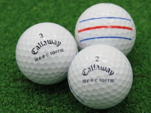 ABランク キャロウェイ Callaway ERC SOFT ホワイト 2021年モデル 50個 球手箱 ロストボール