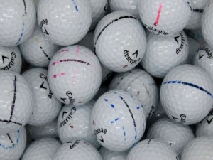 落書き キャロウェイ Callaway CHROME SOFT 2020年モデル 30個 球手箱 ロストボール