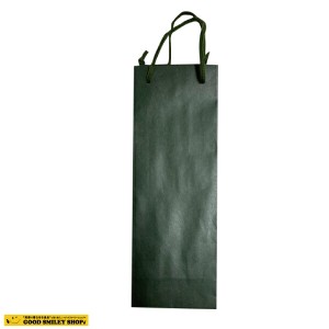 手提げ袋 ワインバッグ グリーン 紙仕上げ 便利 コンパクト 10枚セット　紙袋　ワイン入れ　ワイン袋