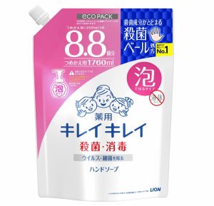 キレイキレイ 薬用 泡ハンドソープ 詰替 シトラスフルーティ 大容量1760ml お徳用8.8回分 ハンドソープ 詰め替え