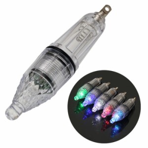 １本集魚灯 水中ライト LED 集魚ライト  完全防水 高輝度 12cm 電池式 夜釣り 海釣り イカ釣り 集魚ランプ