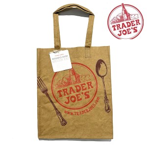 トレーダージョーズ トレジョ エコバッグ　Trader Joes Washable Paper Grocery Reusable Bag　