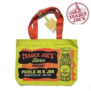 Trader Joes PICKLE ROBOTS Bag　トレーダージョーズ トレジョ コットン エコバッグ【70911】