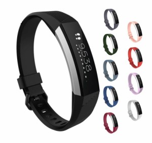 【送料無料】Fitbit Alta HR / Fitbit Alta / Fitbit Ace 対応 交換 スポーツ バンド ベルト 斜線 シリコン ソフト フィットビット アル