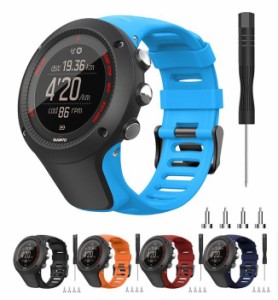 【送料無料】SUUNTO Ambit 交換ベルト スントアンビット シンプル ランニング ジョギング シリコン 交換バンド スマートウォッチ 工具付