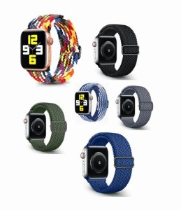 ソロループタイプ 調整 編み2 Apple Watch Series 1 2 3 4 5 6 7 8 SE Ultra 対応 交換 バンド ブレイデッド シリコン メッシュ Apple Wa