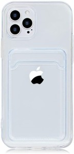 iphone ケース クリア 透明 ポケット付き 背面収納 カード収納 シンプル おもしろ ケース 6 6s 7 8 SE Plus X XS MAX XR 11 11pro 12 13 