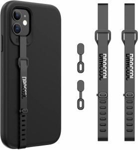 Dracool スマホバンド 【2本入り】 スマホストラップ 落下防止 片手操作 スマホベルト TPU 長さ調節可能 軽量 スマホケース対応 携帯スト