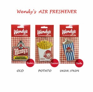 Wendy's ウェンディーズ エアフレッシュナー WENDY ウェンディ 芳香剤 エアフレ アメリカン雑貨 アメリカ雑貨 アメ雑 ガレージ おしゃれ 