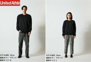 United Athle ユナイテッドアスレ 10.0オンス T/C クルーネック スウェット 裏起毛 トレーナー 男女兼用 メンズ S M L XL LL