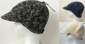 ニットキャップ  ニット帽 つば付 男女兼用 メンズ レディース WOOL100% 毛  フリーサイズ