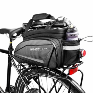 リアキャリア 自転車用荷台バッグ 大容量 標準容量16L/拡張容量35L サイクルバッグ ショルダー付 防水カバー付 DA8