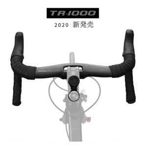 TOSEEKドロップハンドル 31.8*440mm カーボンハンドル ロードバイクハンドル ピストハンドル コンピューターマウント付き TK059