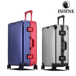 ISHiNE アルミ合金スーツケース 全金属製トランク 20/22/24/26/29インチ ハードタイプ キャリーケース 耐傷加工 サテン仕上げ ミクスカラ