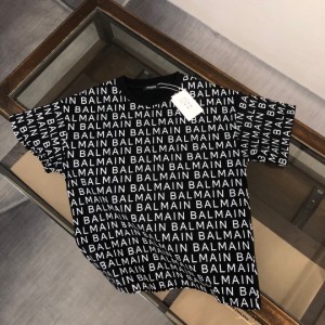 BALMAIN  フラワーカップル半袖Tシャツ