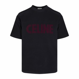 Celine 半袖Tシャツ レッドライン プリント